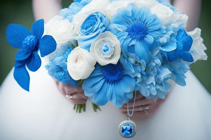 花嫁を幸せに導く色はサムシングブルー｜結婚式には青い天然石をお守りに