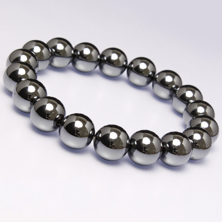 ヘマタイト12mm シンプルブレスレット パワーストーン通販 Pascle パスクル