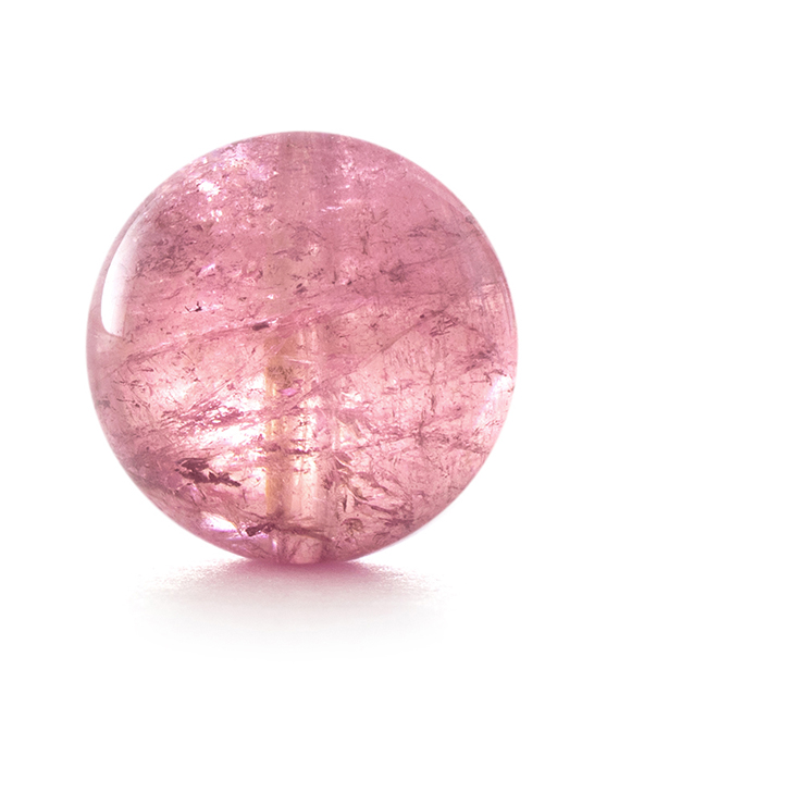 最高品質の透明感【１点もの】トルマリン（ピンク）10mm