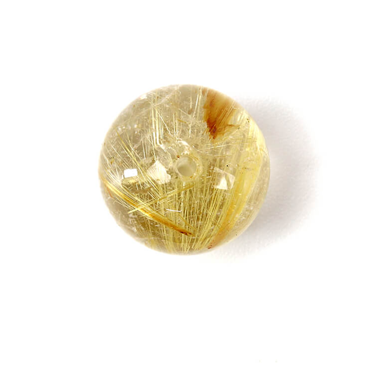 個性ある金針水晶【１点もの】タイチンルチルクォーツ 12mm｜パワーストーン通販 Pascle（パスクル）