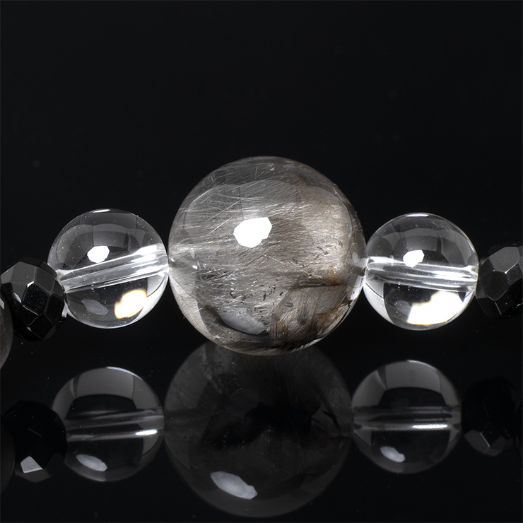 隕石が生んだ神秘の天然グリーンガラス 【X.G一点もの】モルダバイトデザインブレスレット